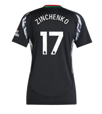 Arsenal Oleksandr Zinchenko #17 Segunda Equipación Mujer 2024-25 Manga Corta